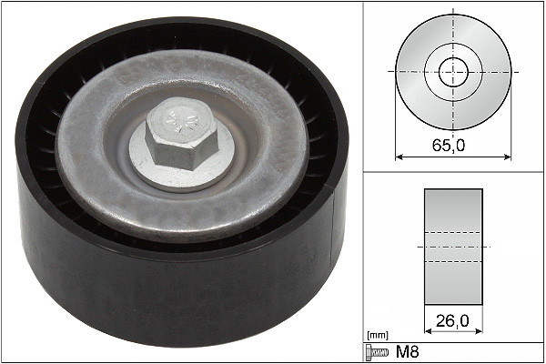 SCHAEFFLER INA Medløberhjul, multi-V-rem 532062110 for VAUXHALL OPEL SAAB