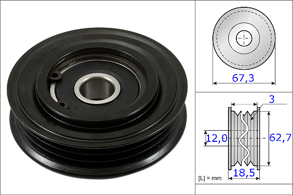 SCHAEFFLER INA Strammehjul, kilerem 531086110 for LEXUS
