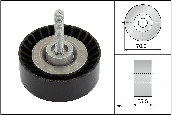 SCHAEFFLER INA Medløberhjul, multi-V-rem 532065210 for FORD VOLVO FORD (CHANGAN)