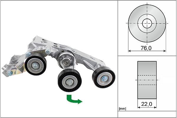 SCHAEFFLER INA Remstrammer, kilerem 534033810 for MERCEDES-BENZ