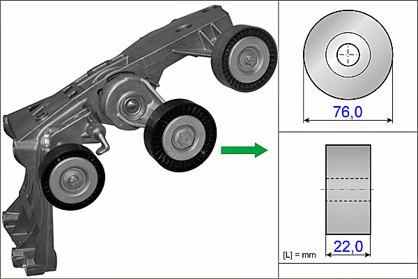 SCHAEFFLER INA Remstrammer, kilerem 534043110 for MERCEDES-BENZ