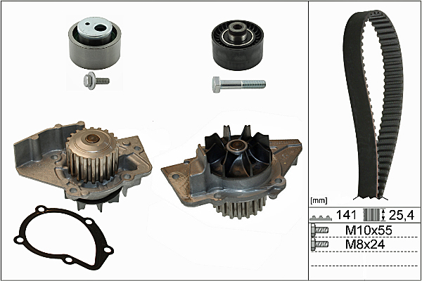 SCHAEFFLER INA Vandpumpe + tandremssæt 530047030 for FIAT PEUGEOT LANCIA SUZUKI