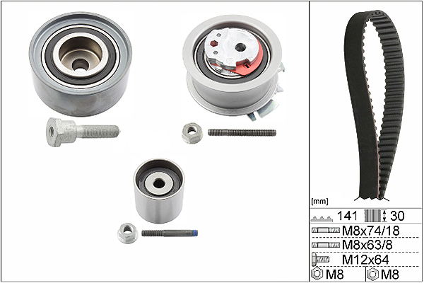 SCHAEFFLER INA Tandremssæt 530046310 for SKODA SEAT AUDI