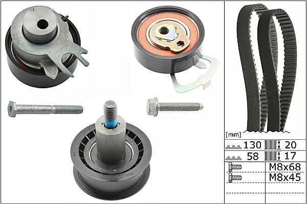 SCHAEFFLER INA Tandremssæt 530053810 for VW (SVW) VW SEAT AUDI