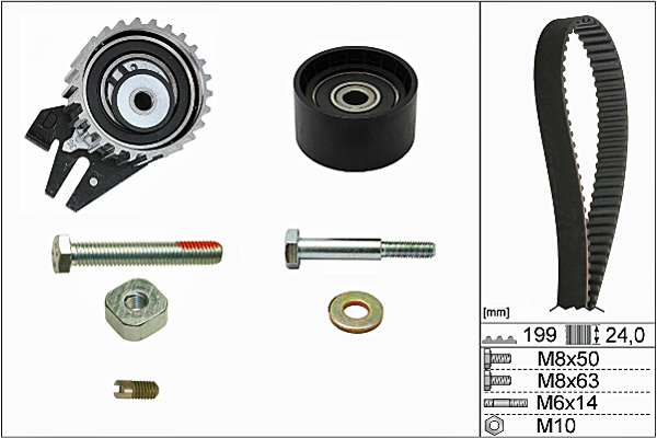 SCHAEFFLER INA Tandremssæt 530056210 for OPEL VAUXHALL FIAT JEEP CHEVROLET ALFA ROMEO CADILLAC SAAB GENERAL MOTORS SUZUKI