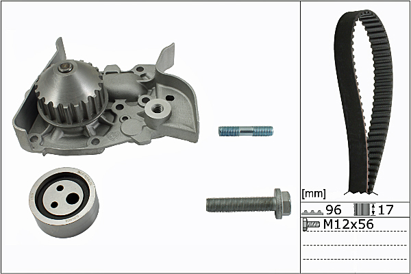 SCHAEFFLER INA Vandpumpe + tandremssæt 530019130 for DACIA