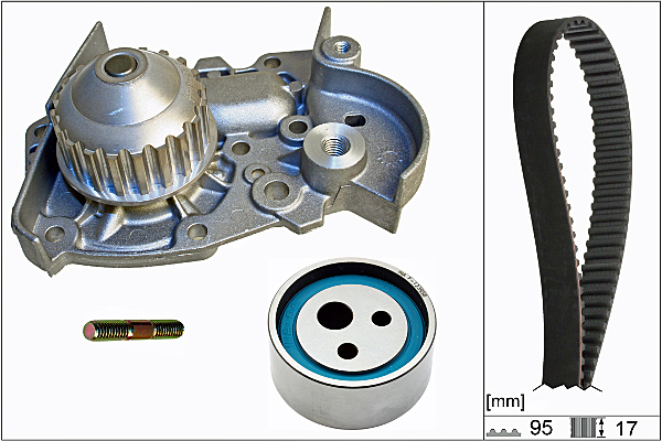 SCHAEFFLER INA Vandpumpe + tandremssæt 530001831 for RENAULT DACIA