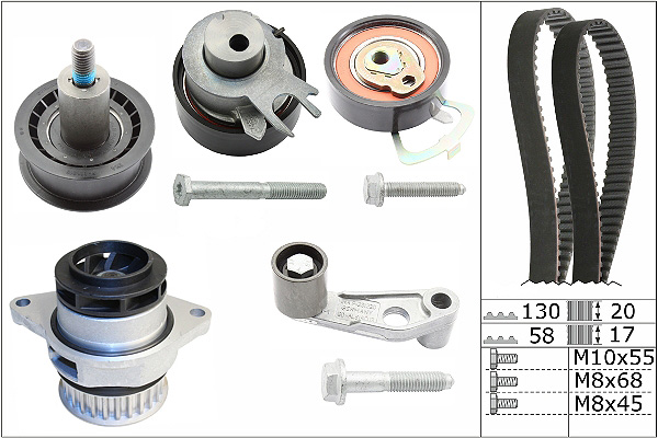 SCHAEFFLER INA Vandpumpe + tandremssæt 530008930 for SKODA VW VW (SVW) SEAT AUDI