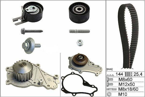 SCHAEFFLER INA Vandpumpe + tandremssæt 530023930 for FORD CITROËN PEUGEOT LEXUS