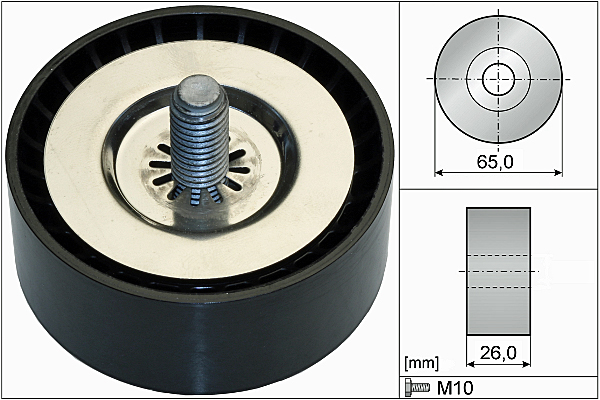 SCHAEFFLER INA Medløberhjul, multi-V-rem 532073610 for OPEL GENERAL MOTORS