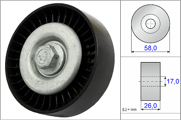 SCHAEFFLER INA Medløberhjul, multi-V-rem 532066910 for MERCEDES-BENZ