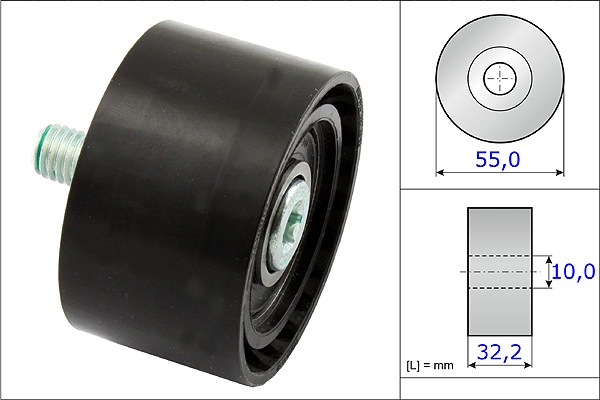 SCHAEFFLER INA Medløberhjul, multi-V-rem 532065910 for BMW