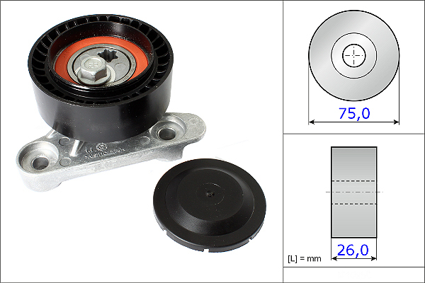 SCHAEFFLER INA Strammehjul, kilerem 531087110 for AUDI VW (SVW)