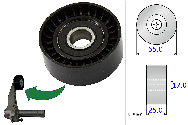 SCHAEFFLER INA Strammehjul, kilerem 531086610 for VAUXHALL MINI PEUGEOT DS