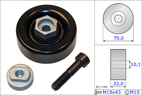 SCHAEFFLER INA Strammehjul, kilerem 531086410 for CHEVROLET (SGM) CHEVROLET