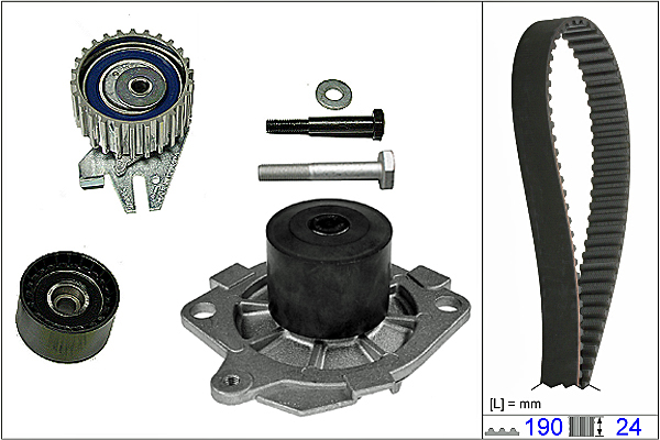 SCHAEFFLER INA Vandpumpe + tandremssæt 530062230 for LANCIA ALFA ROMEO FIAT