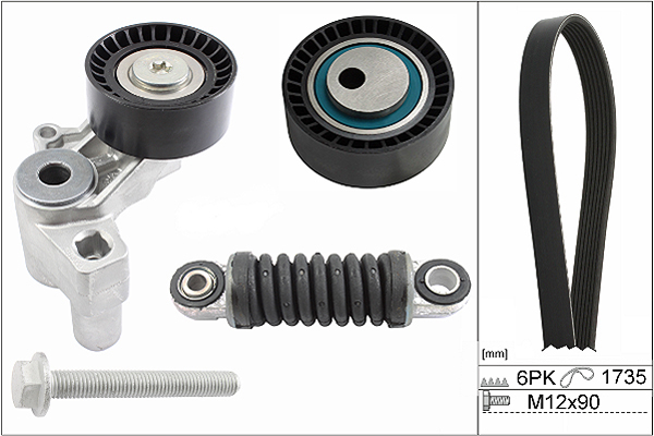SCHAEFFLER INA Kileremssæt 529009710 for PEUGEOT FIAT