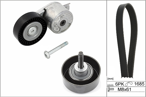 SCHAEFFLER INA Kileremssæt 529021810 for FORD