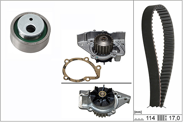 SCHAEFFLER INA Vandpumpe + tandremssæt 530025831 for PEUGEOT LANCIA