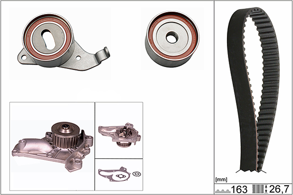 SCHAEFFLER INA Vandpumpe + tandremssæt 530026830 for LEXUS TOYOTA