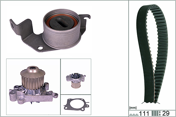 SCHAEFFLER INA Vandpumpe + tandremssæt 530030230 for MITSUBISHI