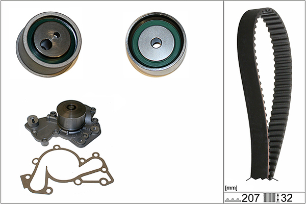 SCHAEFFLER INA Vandpumpe + tandremssæt 530043030 for KIA