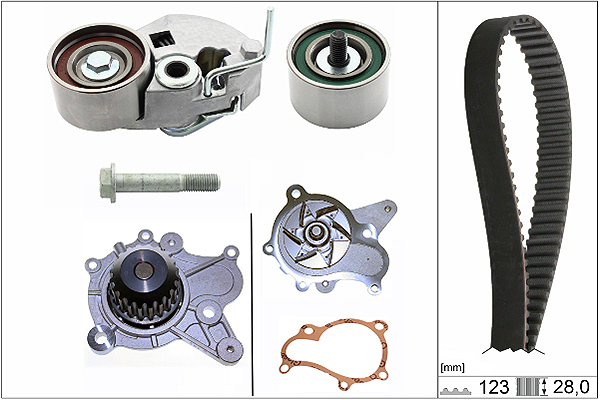 SCHAEFFLER INA Vandpumpe + tandremssæt 530054231 for HYUNDAI KIA