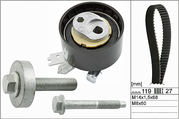 SCHAEFFLER INA Tandremssæt 530060710 for MERCEDES-BENZ NISSAN INFINITI DACIA