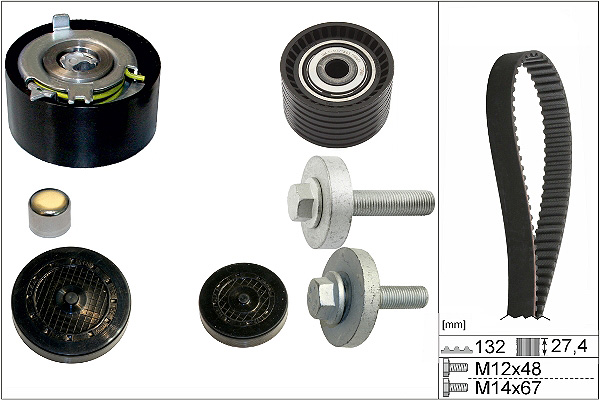 SCHAEFFLER INA Tandremssæt 530063910 for DACIA RENAULT