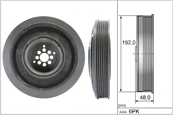 SCHAEFFLER INA Remskive, krumtapaksel 544010210 for VW