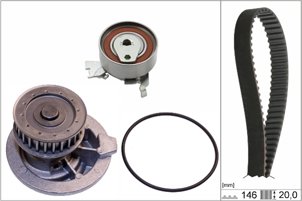 SCHAEFFLER INA Vandpumpe + tandremssæt 530014730 for VAUXHALL DAEWOO