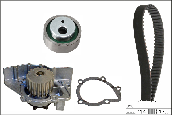 SCHAEFFLER INA Vandpumpe + tandremssæt 530025830 for PEUGEOT FIAT CITROËN