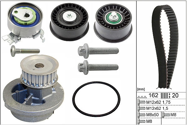 SCHAEFFLER INA Vandpumpe + tandremssæt 530044132 for VAUXHALL CHEVROLET