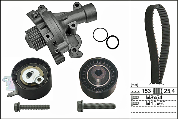 SCHAEFFLER INA Vandpumpe + tandremssæt 530047130 for PEUGEOT