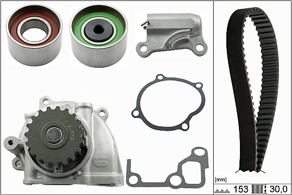 SCHAEFFLER INA Vandpumpe + tandremssæt 530047730 for MAZDA