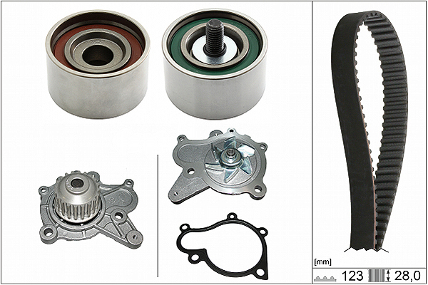 SCHAEFFLER INA Vandpumpe + tandremssæt 530050231 for KIA