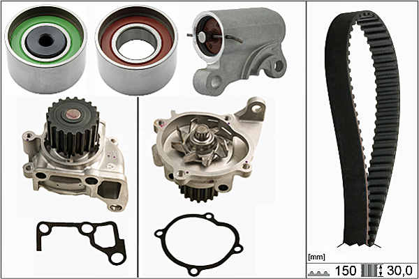 SCHAEFFLER INA Vandpumpe + tandremssæt 530051930 for MAZDA