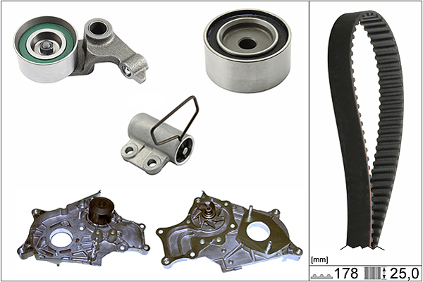 SCHAEFFLER INA Vandpumpe + tandremssæt 530054331 for LEXUS TOYOTA