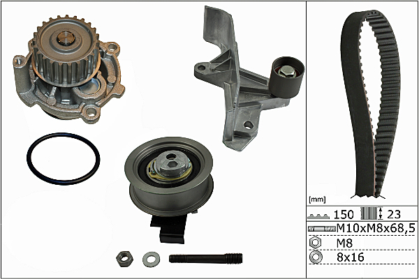 SCHAEFFLER INA Vandpumpe + tandremssæt 530054631 for VW AUDI