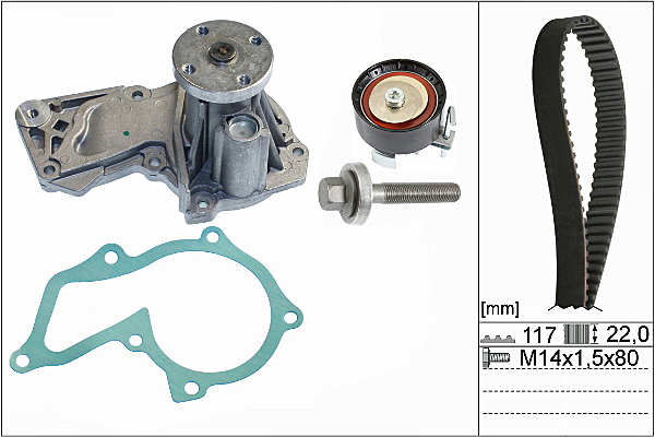 SCHAEFFLER INA Vandpumpe + tandremssæt 530060530 for VOLVO FORD