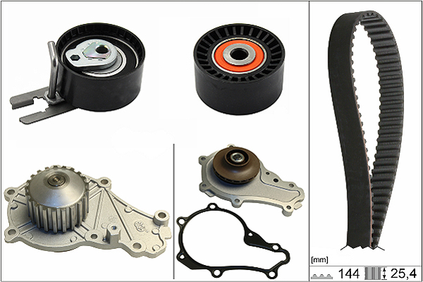 SCHAEFFLER INA Vandpumpe + tandremssæt 530061530 for MAZDA