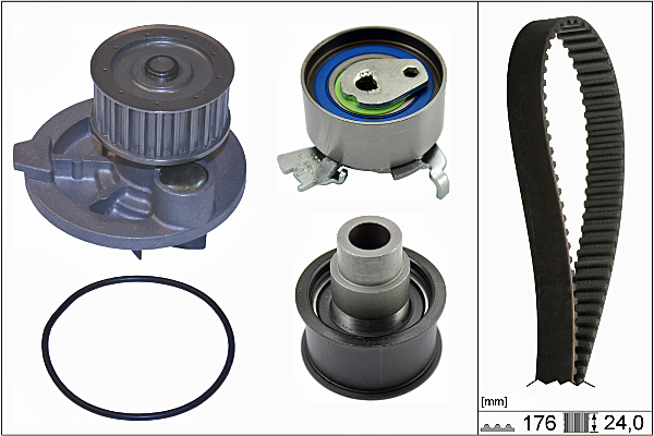 SCHAEFFLER INA Vandpumpe + tandremssæt 530007930 for VAUXHALL