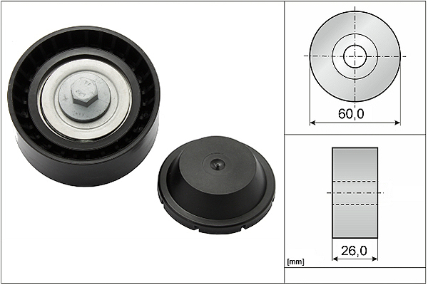SCHAEFFLER INA Medløberhjul, multi-V-rem 532082410 for FORD LAND ROVER