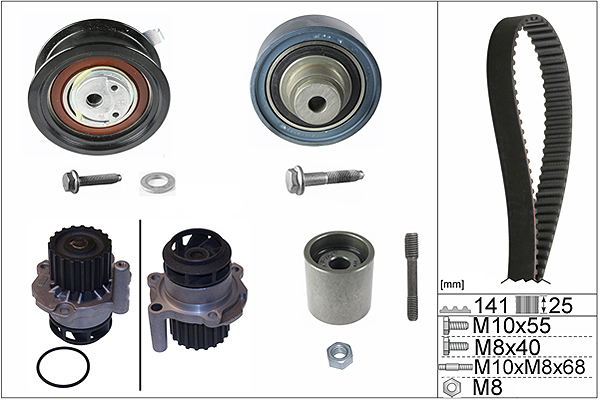 SCHAEFFLER INA Vandpumpe + tandremssæt 530036130 for SKODA AUDI VW SEAT