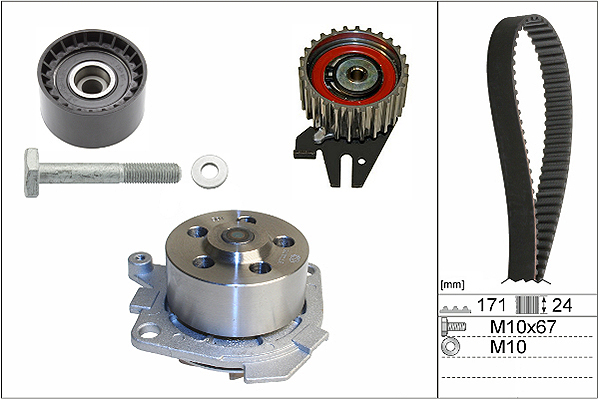 SCHAEFFLER INA Vandpumpe + tandremssæt 530060630 for ALFA ROMEO LANCIA