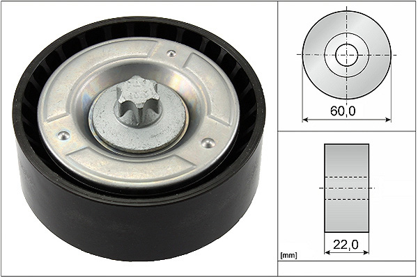 SCHAEFFLER INA Medløberhjul, multi-V-rem 532079810 for MERCEDES-BENZ