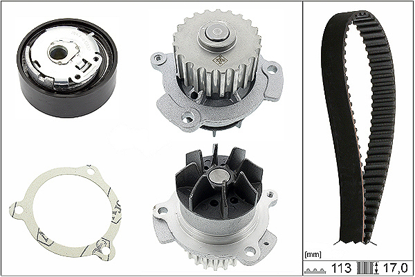 SCHAEFFLER INA Vandpumpe + tandremssæt 530066330 for LADA