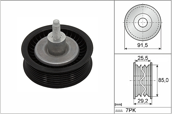 SCHAEFFLER INA Medløberhjul, multi-V-rem 532090910 for FORD MAZDA