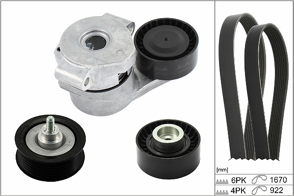SCHAEFFLER INA Kileremssæt 529030110 for FORD PEUGEOT FIAT