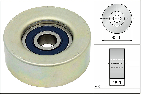 SCHAEFFLER INA Medløberhjul, multi-V-rem 532087320 for SUBARU